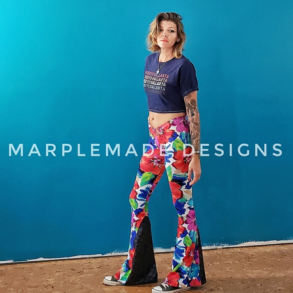 NWT* Xs /x long 24x35 flares💜MarpleMade Designs soft flares, festival, l
